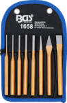 BGS Technic Sasszegkiütő készlet 150 mm vésővel és pontozóval együtt 8 darabos (BGS-1658) (BGS-1658)