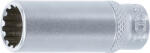 BGS technic Technic Dugókulcs - Gear Lock, mély 6, 3 mm (1/4") 12 mm (BGS-10162) (BGS-10162)