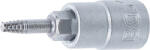 BGS technic Technic Csavarkiszedő-behajtófej négyszögletű behajtófej 6, 3 mm (1/4") hibás T-profilhoz (Torx) T10 (BGS-7098-T10) (BGS-7098-T10)