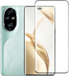 Honor 200 Pro 5G üvegfólia, tempered glass, előlapi, 5D, edzett, hajlított, fekete kerettel
