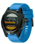 BSTRAP Silicone Acton szíj Garmin Fenix 5x / 5x Plus / 6x / 6x Pro / 7x / 8 51mm, blue (SGA004C08)