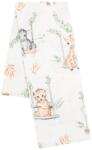 New Baby Flanel pelenka nyomtatott mintával New Baby ZOO bézs - babyboxstore