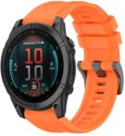  SILICONE Cserélhető szíj Garmin Fenix E 47mm narancshoz
