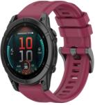  SILICONE Cserélhető szíj Garmin Fenix E 47mm bordóhoz