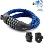  Számzáras rollerzár (5 digites, kék-fekete fonott, konzollal)