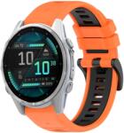  SPORT Cserélhető szilikon szíj Garmin Fenix 8 43mm narancs-fekete