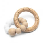 Mimijo Rágóka 1 fa gyűrűs - Duo White + Beige (204)