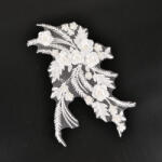 Takoy Aplikációk/ betét ruhára virágcsokor 2 - fehér