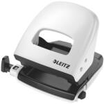 Leitz Perforator metalic, 30 coli, LEITZ 5008 - alb perla (L-50081001) - siscom-papetarie