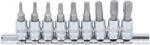 BGS technic Set biti 6, 3 mm (1 4 ) Profil T (pentru Torx) T10 - T50 9 piese (BGS 2164) (2164) Set capete bit, chei tubulare