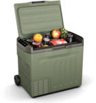 Klarstein PolarForce 40L kompresszoros hűtődoboz, LCD panel, világítás, off-road, akkumulátorvédelem, 12V/230V (ICE4-PortFridge40-GN) (ICE4-PortFridge40-GN) - klarstein