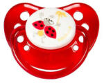Baby Bruin Játszócumi Katica, piros szilikon fogszabályzós (méret: 1) 0 - 6 hó - babybear