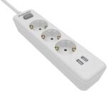 Philips 3 Plug + 2 USB 2 m Switch (SPN3032WA/58)