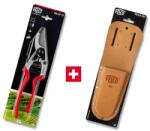 FELCO 13 hosszú nyelű metszőolló + FELCO 923 bőr metszőolló tok