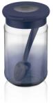 LUXPLASTIC IRIS C-00488 Rainbow indigókék üveg tároló kanállal 380ml (C-00488) - bestbyte