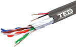 TED Electric Cablu FTP cat. 5e Cupru + 2 fire x 0, 75 mm cupru multifilare de alimentare rola 305ml TED Wire Expert TED002389 BBB (TED002389)