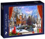 Bluebird Puzzle 500 db-os puzzle - Christmas Mountain View (90674) (90674)