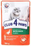 CLUB 4 PAWS macskaeledel kacsa szószban 24x100g