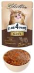 CLUB 4 PAWS selection macskaeledel borjú & zöldség zselében 12x80g
