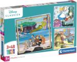 Clementoni Puzzle pentru copii Clementoni din 3 x 48 piese - Disney Classics (varianta 2) (25302) Puzzle