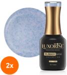 LUXORISE Set 2 x Rubber Base Luxorise Glamour Collection, Night Ocean 15 ml (TOT-2xTBY-L5406)