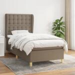 vidaXL tópszínű szövet rugós ágy matraccal 80 x 200 cm (3128801)
