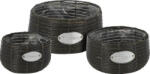 ProGarden Home Styling Collection Set ghivece rotunde, 3 buc, diferite dimensiuni (430000650) - efistore - 130,99 RON