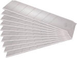 Extol Extol lamă de rezervă pentru cuțit de tapet, 10 bucăți, 25x126x0, 7 mm, casantă, oțel SK4, HRC 64, muchie de tăiere triplă