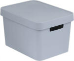 Keter Keter Cutie de depozitare cu capac INFINITY 17 l, gri
