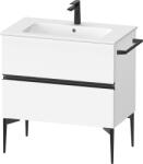 Duravit Sivida szekrény 81x47.7x59.1 cm mosdókagyló alá akasztható fehér-fekete SV46440BD180000