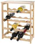 EDCO Raft din lemn pentru vinuri pentru 16 sticle ED-231821 Suport sticla vin