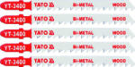 Yato Lama fierastrau pendular YATO tip T 100mm BIM 6TPI lemn 5pcs (YT-3400)