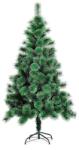  Brad artificial de Craciun tip pin nins, pentru interior/exterior, inaltime 90 cm, Flippy, verde, suport pastic inclus (106765)