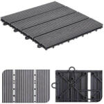 PROGARDEN Set plăci de gresie pentru terasă, 6 buc, gri închis X64000020 (443188) - efistore