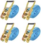 vidaXL 4 db kék racsnis spanifer, 4 tonna 8 m x 50 mm (142656)