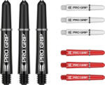 Target Dart szár rövid Target Pro Grip 34mm, fekete-fehér-piros multi-pack
