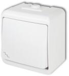 GAO Aquastar váltókapcsoló, jelzőfényes IP54, fehér (22241) (GAO-22241)