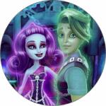 Pictu Hap Ehető papír Monster High babák 19, 5 cm-esek - Pictu Hap (pic9000938_kruh)