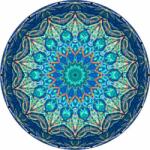 Pictu Hap Ehető papír kék mandala 19, 5 cm - Pictu Hap (pic9000894_kruh)