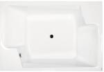 M-Acryl Grande kád 190x125 + Activ 12 fúvókás pneumatikus hidromasszázs