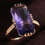 HARAHU BO-34522 Gyűrű - Arany/Lila/55mm KP34522