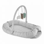 BabyJem Salteluta BabyNest cu bara jucarii Between parents (Culoare: Gri) - shop-doa