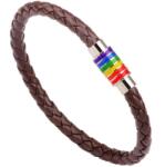 HARAHU Brățară ER-34472 - Maro / Argintie / Multicolor KP34472