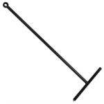 SAPHO Sapho/Aqualine víz összehúzó padlóra 30x90cm, ABS műanyag matt fekete (SQ121B)