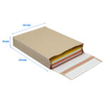 e-Green Csomagküldő webshop tasak 162x229x40mm, erős kraft papírból 250 db/doboz, E-green barna - delfinbuvar
