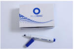 BLUERING Flipchart marker rostirón vizes vágott végű 1-4mm, Bluering® kék - delfinbuvar