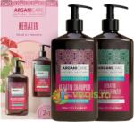 ARGANICARE Set Sampon si Balsam pentru Toate Tipurile de Par cu Cheratina si Ulei de Argan 2x400ml