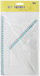 Educa Vonalzókészlet, háromszög 16 cm és 24cm, ( 45°/60° ) 2 db/bliszter Educa - delfinbuvar