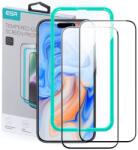 ESR sticlă temperată pachet dublu iPhone 15 negru (4894240174203)