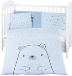 KikkaBoo Бебешки спален комплект Kikkaboo - 70 x 140 cm, 6 части, Bear with me, Blue (41101060118)